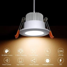 img 3 attached to 🌟 Enhance Your Space with YGS Tech Recessed Downlight: 2700 6500K Compatibility for Ultimate Ambiance