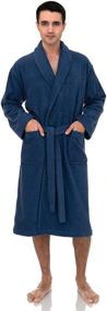 img 2 attached to TowelSelections Turkish Cotton Bathrobe X Large Men's Sleep & Lounge Apparel: Luxurious Comfort for Ultimate Relaxation