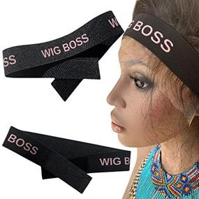 img 3 attached to 🎀 2 Wig Boss Пояс для растворения кружева для париков: лента растворения с регулируемым липучкой – идеально подходит для замыкательных париков, фронтальных париков и малышевых волос (светло-розовый)