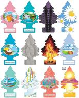 🌲 раскройте эксклюзивные освежители воздуха: комплект из 12 штук "маленькие деревья" вариант "отпуск" с уникальными ароматами логотип