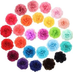 img 4 attached to 🌸 Stylish and Vibrant: WILLBOND 26 Pieces Pet Collar Flowers - Multi-Color Dog Charms Flower 5 cm Pet Flower Bow Tie for Cat Puppy Dog Collar Grooming Accessories, 26 Colors