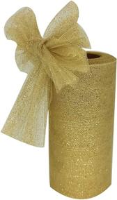 img 4 attached to Glitter Fabric Ribbon SparklingTulle 25Yards
