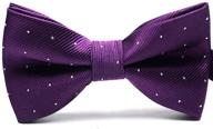 stylish syaya classic pre tied bow ties for boys - adjustable and formal accessories logo
