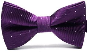 img 1 attached to Stylish SYAYA Classic Pre Tied Bow Ties for Boys - Adjustable and Formal Accessories