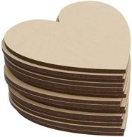 wooden hearts unfinished cutout pieces logo