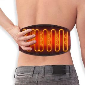 img 4 attached to Heating Pad for Back Pain Relief: Portable Massage, Fast Heat & Lumbar Support for Arthritis, Leg Cramps, Abdominal Comfort