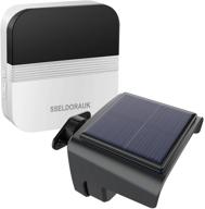 🔋 solar wireless driveway alarm system - weatherproof outdoor motion monitor and sensor - 500 feet security driveway alert with 1 receiver and 1 motion detector by seldorauk logo
