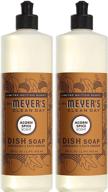 🔸 mrs. meyer's acorn spice liquid dish soap, 16 oz (pack of 2) - top-rated cleaning solution logo