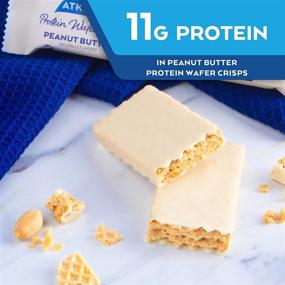 img 1 attached to 🥜 Atkins Protein Wafer Crisps: Peanut Butter Flavor, Keto-Friendly Snack - 5 Count Pack