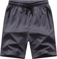 🩳 bylesin men's athletic gym shorts: casual running workout shorts with pockets for enhanced seo logo