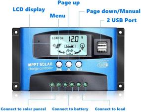 img 3 attached to Vehpro Solar Panel Charge Controller MPPT 40A-100A 12V/24V Auto Tracking with Dual USB Ports (100A)