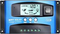vehpro solar panel charge controller mppt 40a-100a 12v/24v auto tracking with dual usb ports (100a) logo