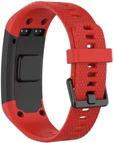 img 3 attached to 🔁 Flexible & Adjustable Silicone Strap for Garmin Vivosmart HR - Perfect Replacement Band for Vivosmart HR Smart Watch