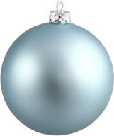 🎄 vickerman 2.75&#34; shatterproof plastic christmas ornament ball, baby blue matte finish, uv resistant, 12 pack – holiday tree decoration логотип