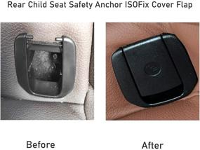 img 3 attached to Jaronx Child Seat Anchor Cover for BMW 1 Series E81 E82 F20 F21 / 2 Series F22 F87 F23 / 3 Series E90 E91 F30 F31 F34 F80 / X1 E84 - Rear Row Seat Safety Belt Anchor Cover (Black)