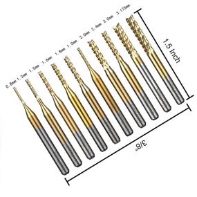 img 3 attached to Lionmount Titanium Engraving Drilling 0 8 3 175Mm