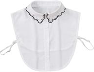 🌸 exquisite joyci collar embroidery chiffon decorative: enhance your outfits with elegance logo