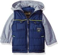 charcoal ixtreme baby puffer sleeve boys' clothing jacket & coat logo