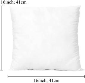 img 2 attached to 🛋️ Enhance Your Décor with S-DEAL Throw Pillow Inserts – Set of 2 Decorative Cushion Forms for Sofa Bed Couch (16x16 inches)