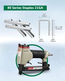 img 3 attached to 🔫 Meite 8016B Pneumatic Upholstery Stapler | 21 Gauge