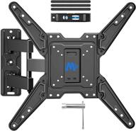 📺 mounting dream full motion tv wall mount bracket for 26-55 inch tvs - swivel tv wall mount with tv center design, extendable 16.7 inch - vesa 400x400mm, 77lbs capacity logo