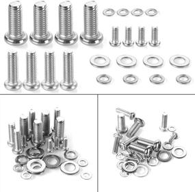 img 3 attached to 🔩 HanTof Universal VESA TV Mount Screws Kit - 24pcs M4 M6 M8 Stainless Steel Screws and Washers for TV and Monitor Mounts Bracket Fixing