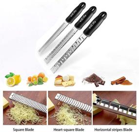 img 2 attached to 🔪 esLife Grater for Kitchen: 3 Pack Zester Stainless Steel, Ideal for Cheese, Lemon, Chocolate, Ginger, Potato, Vegetable & Fruit - Top Kitchen Tool!