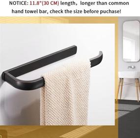 img 3 attached to 🛀 BESy 12-Inch Oil Rubbed Bronze Brass Hand Towel Bar: Rustproof Wall Mounted Towel Rack Hanger for Bathroom – Durable Bathroom Hardware Accessories and Towel Holder