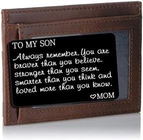 img 1 attached to Daughter Inspirational Graduation Birthday Engraved Women's Handbags & Wallets