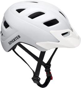 img 4 attached to 🚲 XinerTer Mountain Bike Helmet: Lightweight Adult Cycling Helmet with Removable Sun Visor for Men and Women - Adjustable Size Road Bicycle Helmet