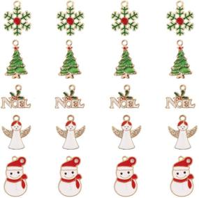 img 4 attached to Christmas Snowflake Pendants Crafting Accessories