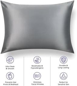 img 2 attached to Tafts Mulberry Pillowcase Hypoallergenic Concealed Bedding for Sheets & Pillowcases