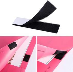 img 1 attached to 🔁 32pcs Heavy-Duty Hook and Loop Tape Strips with Adhesive Sticky Back - Double-Sided Industrial Strength Fastener for Home and Office Use