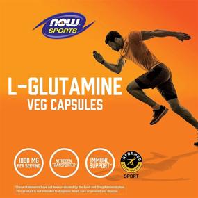 img 2 attached to Now Sports L-Glutamine: Double Strength 1000 mg Capsules for Superior Sports Nutrition, 120 Count