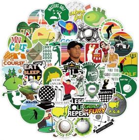 img 3 attached to 🏌️ Golf Stickers 50 Pcs Vinyl Waterproof Golf Decals Pack for Various Surfaces - Water Bottle, Laptop, Guitar, Skateboard, Car, Bike, Motorcycle, Hydro Flask, Suitcase, Luggage - Stickers and Decals for Adults and Teens