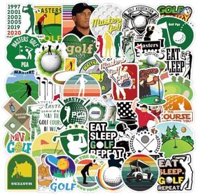 img 4 attached to 🏌️ Golf Stickers 50 Pcs Vinyl Waterproof Golf Decals Pack for Various Surfaces - Water Bottle, Laptop, Guitar, Skateboard, Car, Bike, Motorcycle, Hydro Flask, Suitcase, Luggage - Stickers and Decals for Adults and Teens