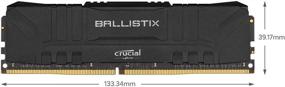 img 3 attached to 🎮 Enhance Your Gaming Experience with Crucial Ballistix 3600 MHz DDR4 DRAM Desktop Gaming Memory Kit 16GB (8GBx2) CL16 BL2K8G36C16U4B (Black)