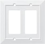 🔲 franklin brass classic architecture double decorator wall plate/switch plate/cover - white, model w35248-pw-c logo