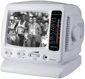 img 2 attached to Spectra 52-BWR-W 5-inch Portable Black and White TV with AM/FM Radio