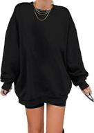 👚 dokotoo women's vintage oversized crewneck long tunic sweatshirts: classic pullover tops logo