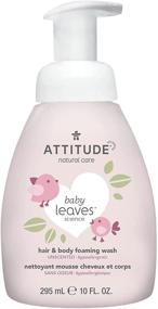 img 4 attached to 👶 ATTITUDE 2-in-1 Natural Hair and Body Foaming Wash for Babies - EWG Verified Shampoo, Hypoallergenic Bath Soap, Fragrance-Free, 10 Fl. Oz.