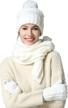 hat glove scarf set women women's accessories in scarves & wraps logo