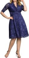 👗 kiyonna women's mademoiselle lace dress - women's clothing dresses logo