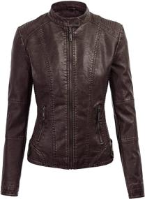 img 2 attached to 🧥 WJC663 Womens Removable Hoodie Motorcyle Jacket: Premium Women's Clothing and Coats, Jackets & Vests