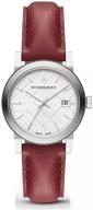 burberry silver leather ladies bu9129 logo