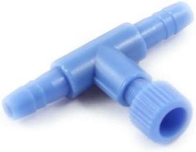 img 2 attached to 🐠 AKOAK 10 Pack Blue Plastic Fish Tank Air Pump Control Valves Aquarium Hose Connector - 2-Way Adjustment Valves for Aquatic Accessories and Supplies