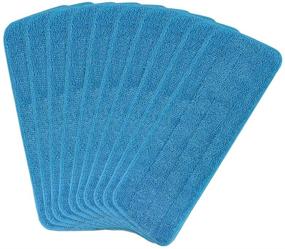 img 4 attached to 🧹 10 Pack Microfiber Spray Mop Replacement Heads for Wet Dry Mops - Compatible with Bona Floor Care System