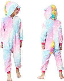 img 4 attached to Unicorn Pajama Costume for Halloween and Christmas