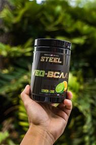 img 2 attached to 🌱 STEEL Supplements Veg - BCAA Лимонно-лаймовый вкус | Веганский, без глютена, без сои | Стимулирует рост мышц, выносливость и восстановление | Анаболический препарат | 30 порций