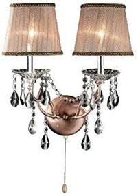 img 1 attached to 🦌 Rosie Crystal Wall Sconce Deer Antler Inspired Lamp - OK-5126s 17-Inch